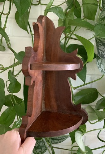 Vintage solid wood ornate cut - vintage,