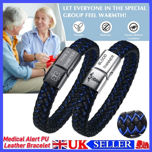 Medical alert leather - medical,