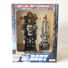 ROBBY THE ROBOT Digital Clock Toy - Mr Roby Shooting Robo Clock Japan Boxed