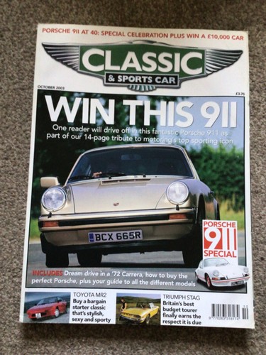 Classic sports car magazine - car,
