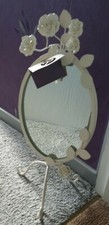 Makeup/Vanity Mirror white with roses