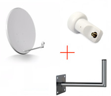 Satellite Dish 80cm + LNB Single OPTICUM + Wall Bracket 40cm
