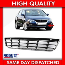 FOR VOLKSWAGEN PASSAT FRONT CENTRE LOWER BUMPER GRILLE WITH CHROME TRIM (05-10)