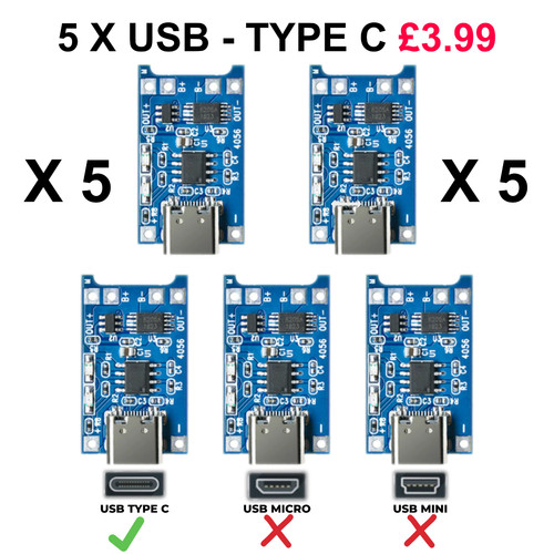 5pcs usb type - usb,