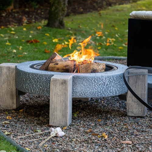 Large modern firepit mgo fire - large,