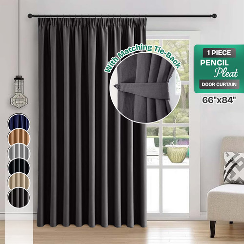 Blackout door curtains thick - blackout,