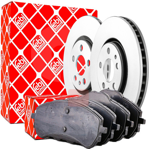 Front disc and - kit, febi