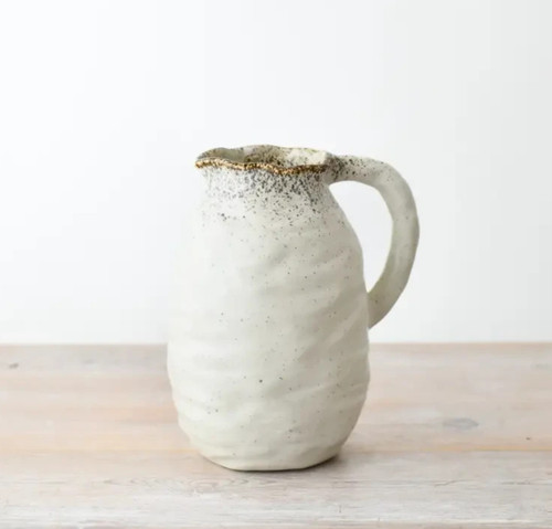 Large handmade ceramic jug - handmade,