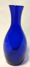 Vintage Cobalt Blue Glass Vase