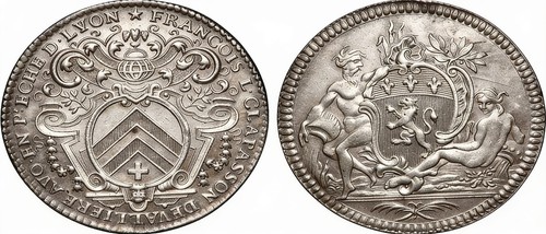 France silver jeton 18thc - france,
