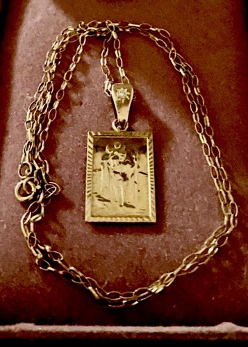 Saint christopher 9ct ltd - st,