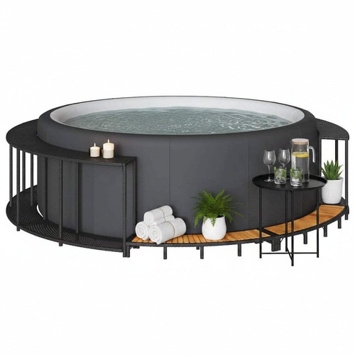 Hot tub surround with storage - tub,