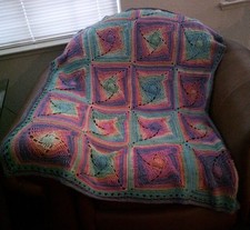 NEW HAND CROCHET PASTEL MULTI