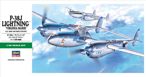 Hasegawa 38j lightning - 1/48, p-38j