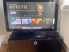 Combo Samsung 42-inch Plasma TV & black gloss cabinet together w/remote control 