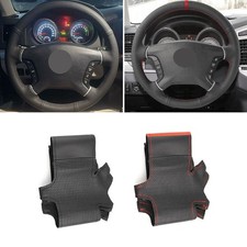 DIY Steering Wheel Leather Cover For Mitsubishi Pajero 2007 2008 2009 2010- 2019