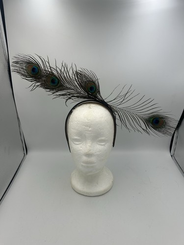 Peacock fascinator wedding - peacock,