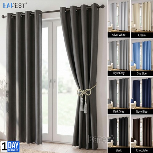 Pair blackout curtains thermal - blackout,