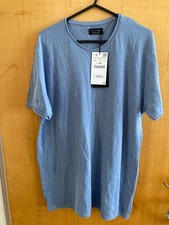 Zara men’s Large textured Tshirt Blue - BNWT