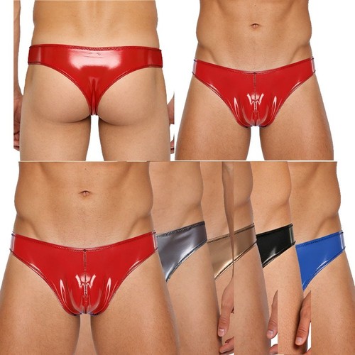 Men wet look micro briefs - men,