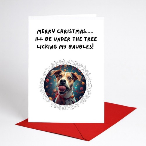 Funny christmas card - card,