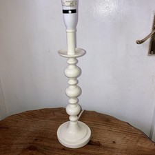 Cream Bobbin Candlestick Style