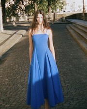 ZARA ASYMMETRIC POPLIN MIDI