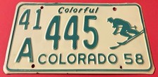 1958 Colorado Skier License