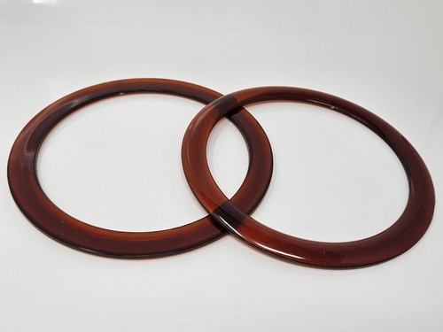 Round tortoise clear brown - tortoise,
