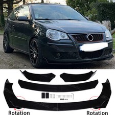 For VW Polo 9n Golf GTI 2009-2017 Gloss Black Front Bumper Spoiler Lip Splitter