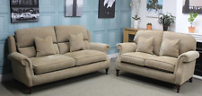PARKER KNOLL HENLEY, OAKHAM L2 & WESTBURY 2 SEATER SOFAS, MONTAULK GOLD FABRIC