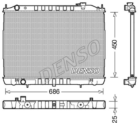 Radiator engine cooling for - engine,