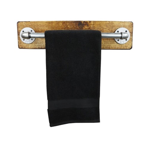 Industrial silver towel - silver, rail