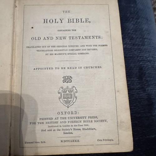 The holy bible 1872 - holy, rare
