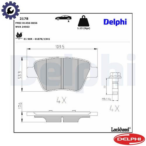 Brake pad set disc - disc,