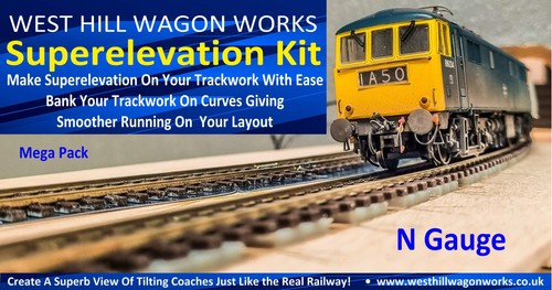 Track superelevation kit - track,