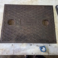 Cast Iron Manhole Drain Cover 660mm X 510mm Airtight Inspection Lid free p&p