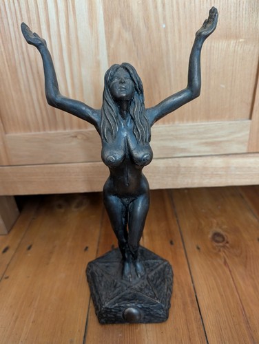Wiccan spiral goddess statue - spiral,