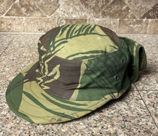 Original Vintage Rhodesian Brushstroke Camo Field Hat Flap Keko Patrol Cap Snap
