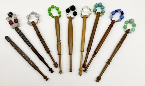 Vintage wooden lace making - 9,