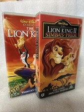 The Lion King 1 & 2 VHS Video