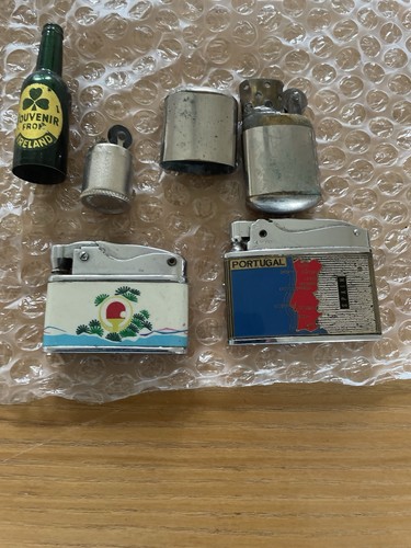 Joblot vintage petrol lighters - petrol,