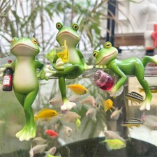 Cute Frog Flower Pot Hugger Resin Figurine Statue Garden Plant Decor Ornaments