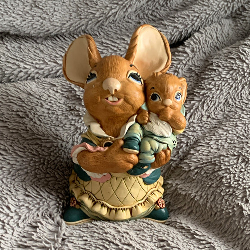 Pendelfin rabbit mother baby - mother, &