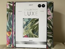 Multi 100% Cotton Floral Print 200Thread Count Sateen Duvet Set Double Size Next