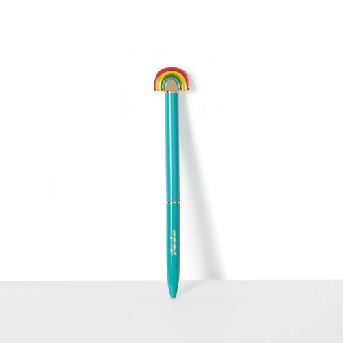 Rainbow charm metal - rainbow, pen