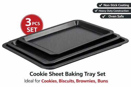 Piece non stick baking - stick, tray