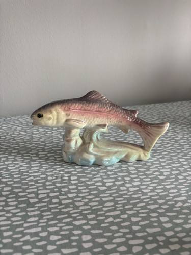 Vintage ceramic fish ornament - vintage,