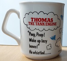 RARE THOMAS THE TANK ENGINE MUG (BRITT ALLCROFT  THOMAS LTD, 1991) *VGC/USED*