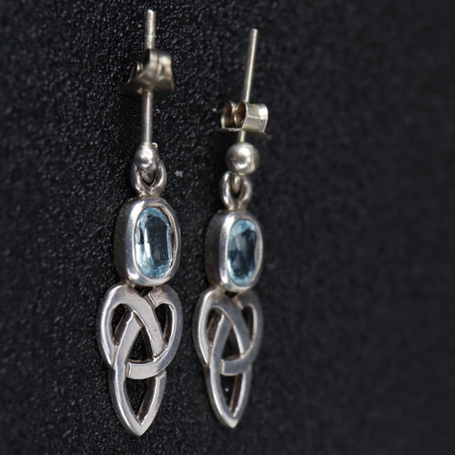 Vintage 925 silver blue topaz - 925,